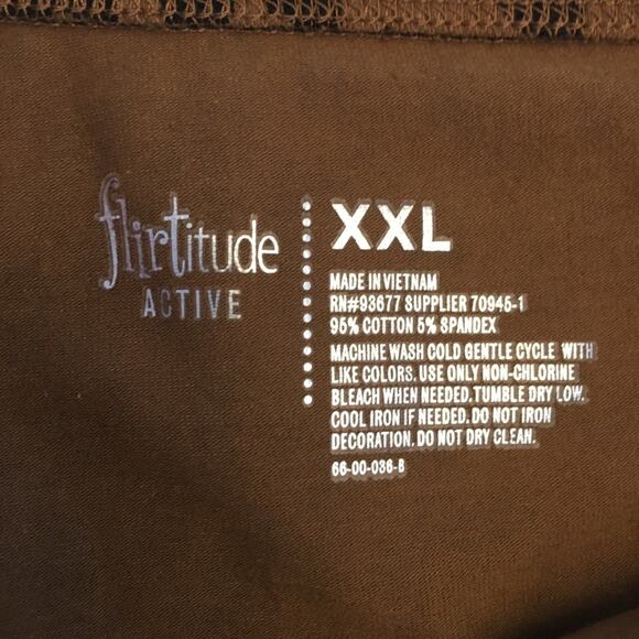 Flirtitude Active Crop Top Chocolate Leopard XXL - Picture 11 of 12